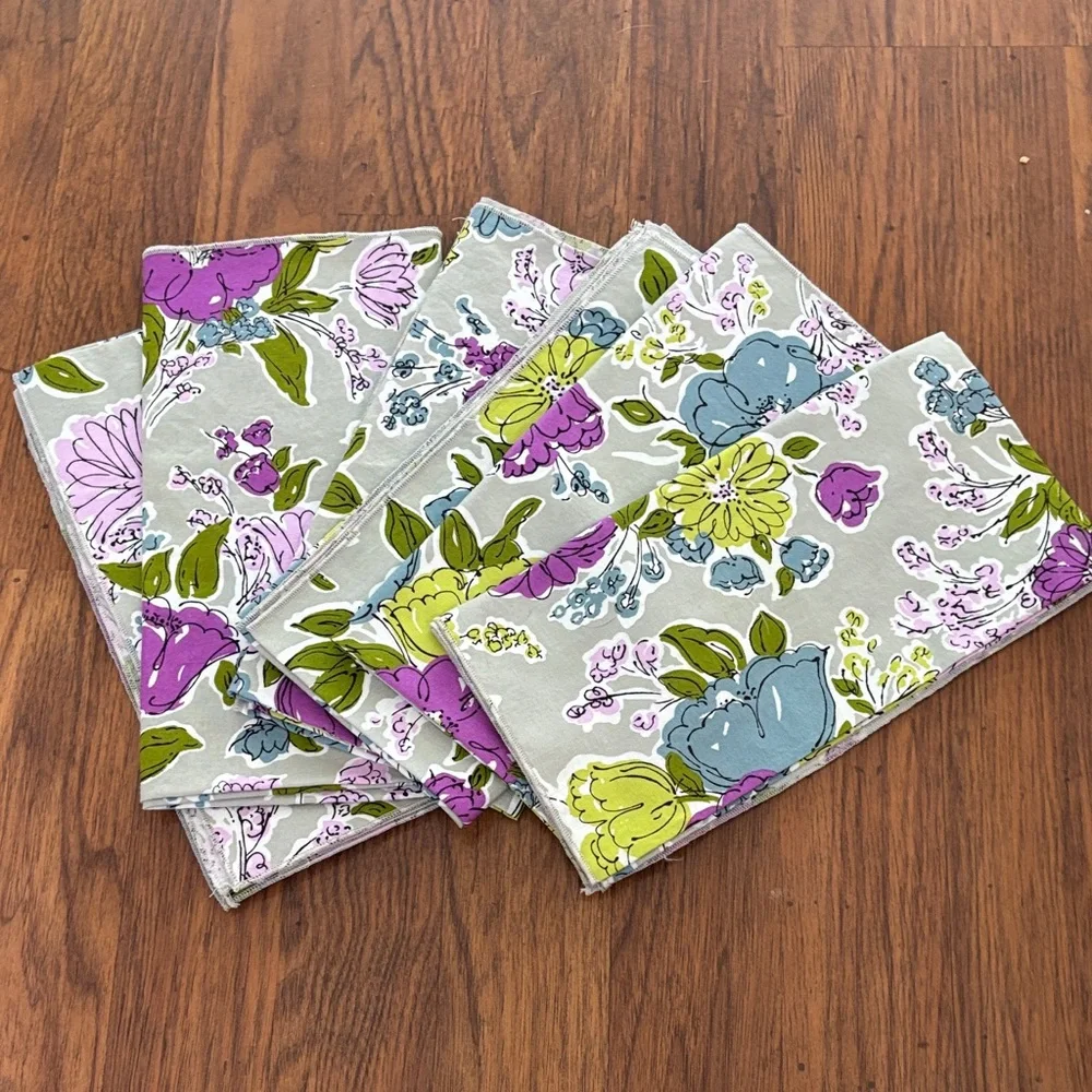 Vera Bradley Floral Quilted Placemats and Napkins Set of 6